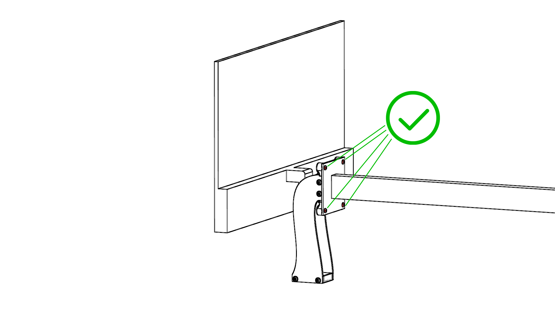 ao-u28v Adaptador VESA