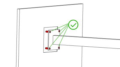 dh4-15 VESA spacer bolt set