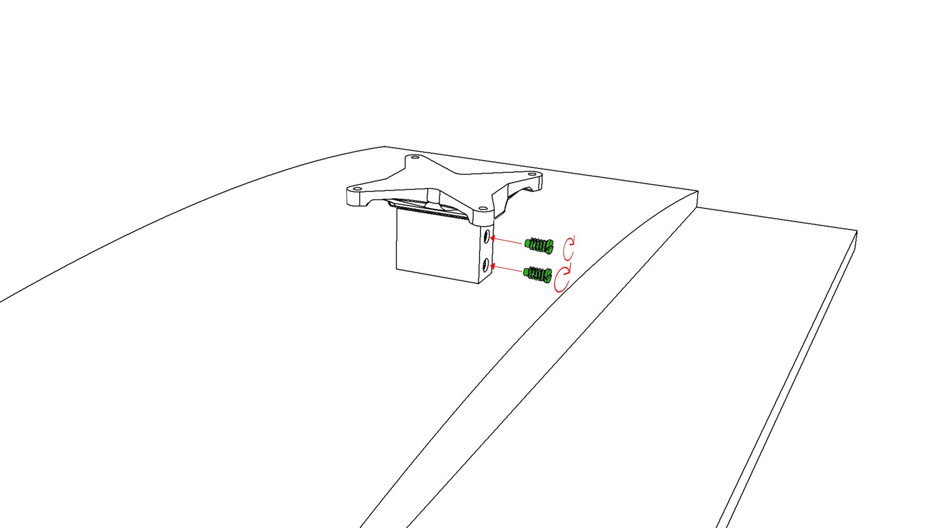 hp2xf-o VESA adapter (V2)
