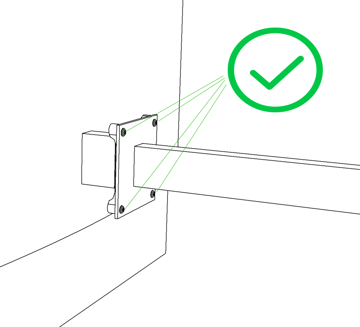 hp2xf-o VESA adapter (V2)