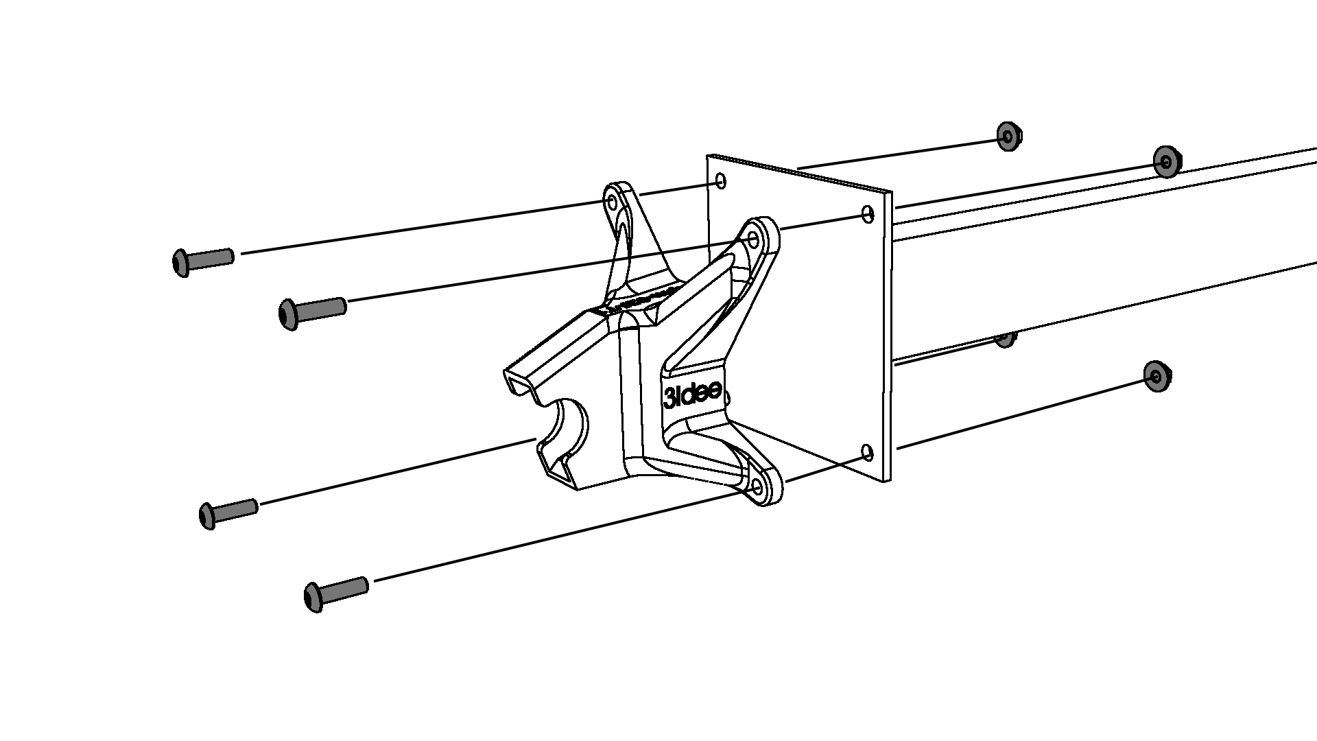 hpm-f Typ1 / Typ2 VESA-adapter (V2)