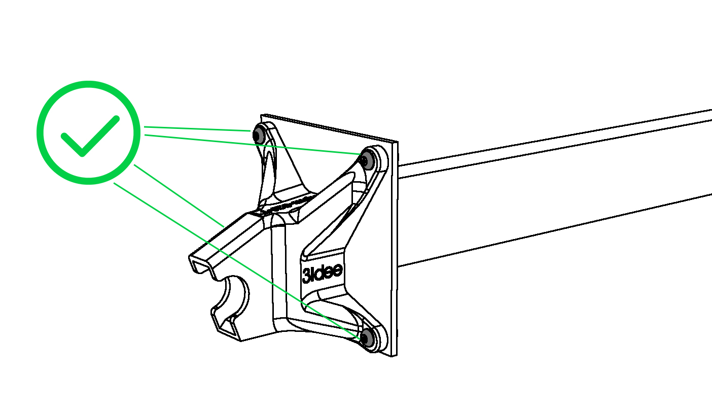 hpm-f Typ1 / Typ2 VESA-adapter (V2)