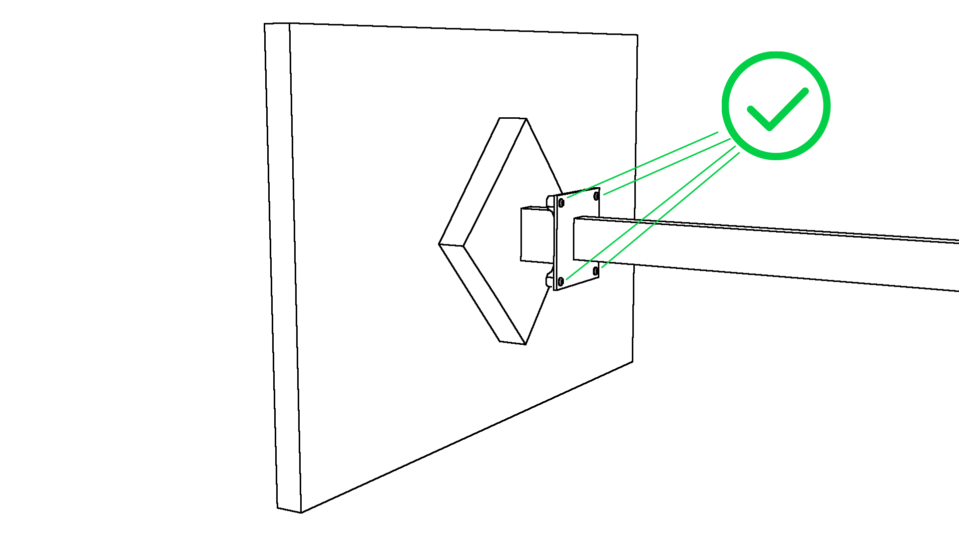 hp2i-o Adaptateur VESA